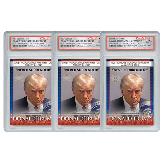 Trump Mugshot Collectible Trading Card - Limited Signature Edition