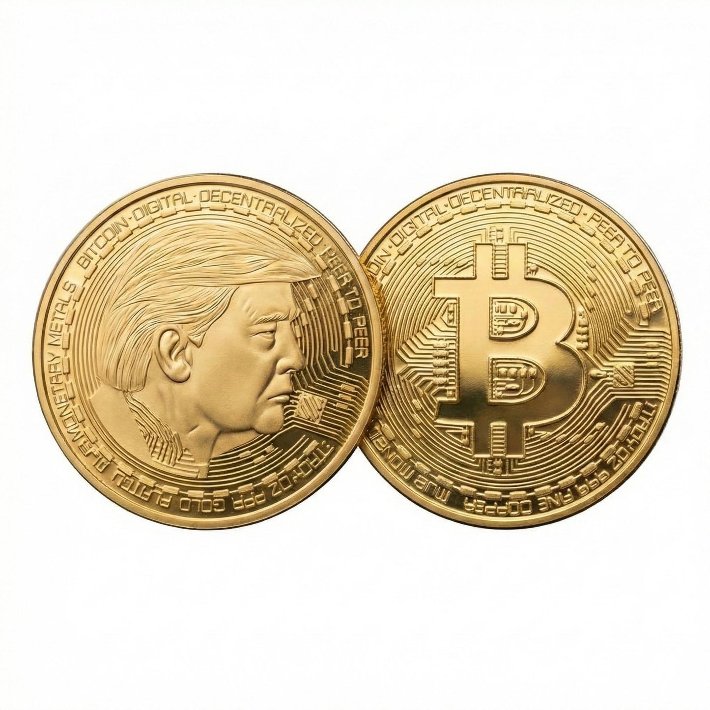 TRUMP FIRST EDITION GOLD BITCOIN COIN